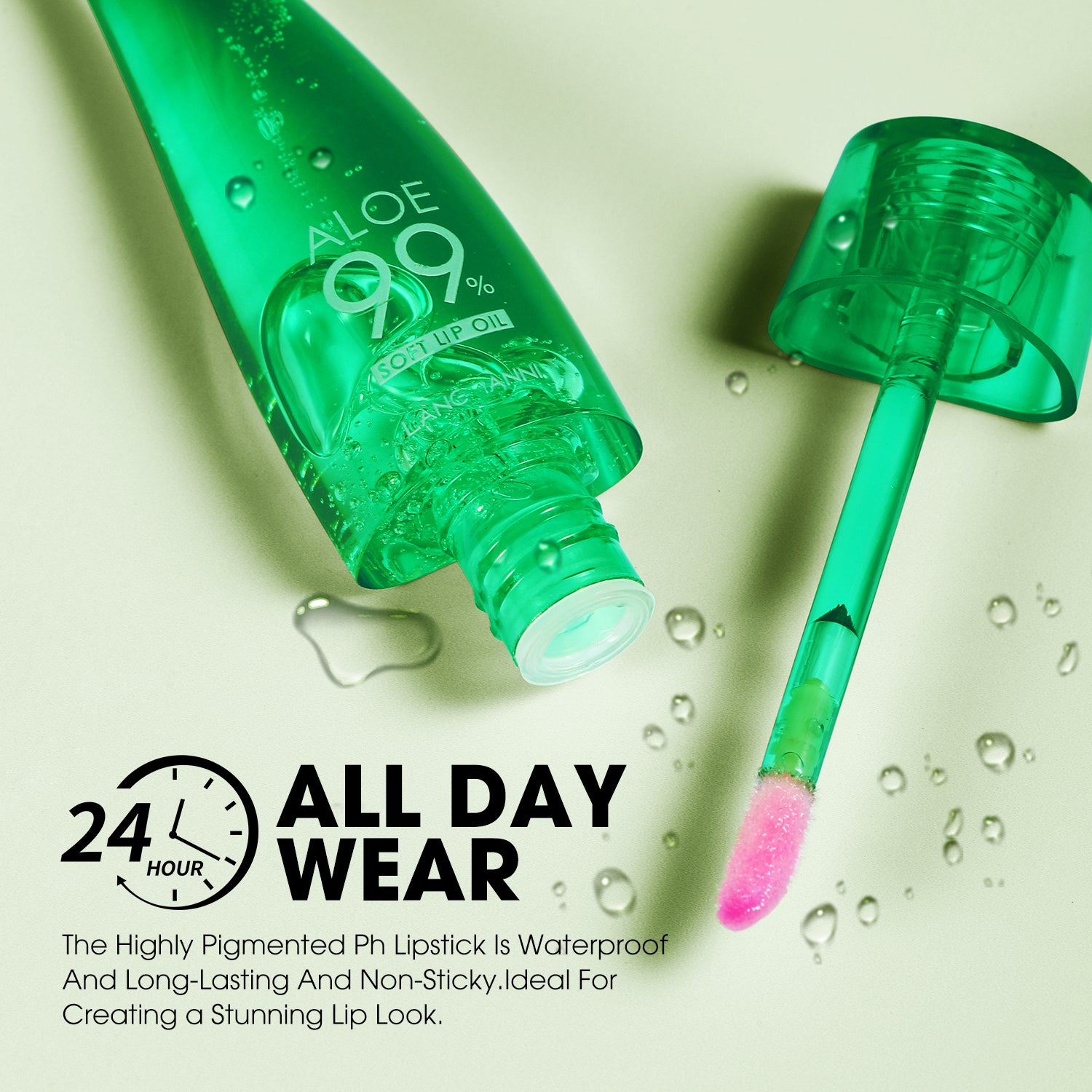 Colour Changing Aloe Vera Lip Gloss Warm Feeling Moisturising Lip Glaze Long Lasting Lip Oil Natura 2