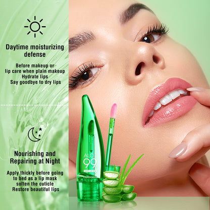 Colour Changing Aloe Vera Lip Gloss Warm Feeling Moisturising Lip Glaze Long Lasting Lip Oil Natura 4