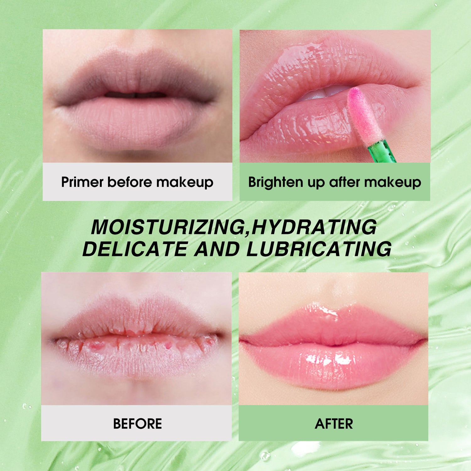 Colour Changing Aloe Vera Lip Gloss Warm Feeling Moisturising Lip Glaze Long Lasting Lip Oil Natura 5
