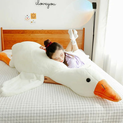 Big White Goose Plush Pillow Soft Toy For Bed Or Gift In Multiple Sizes 3