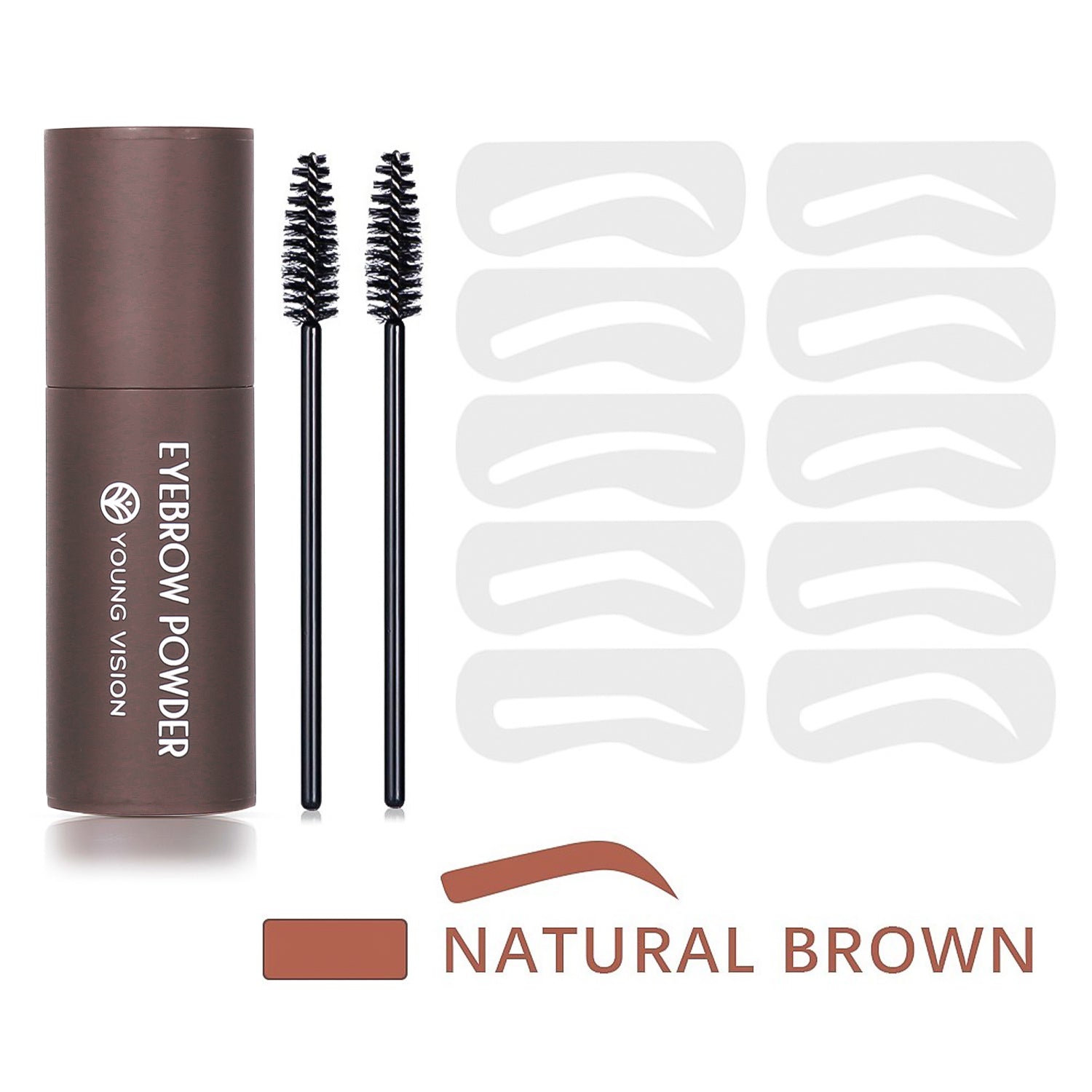 Professional Eyebrow Stamp Shaping Kit, Eyebrow Stamp Stencil Kit, Long-Lasting Waterproof Brow Makeup, Easy Brow Shape