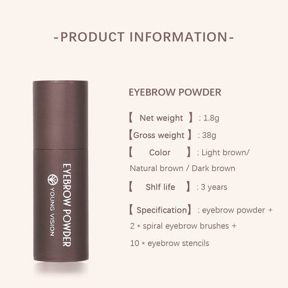 Professional Eyebrow Stamp Shaping Kit, Eyebrow Stamp Stencil Kit, Long-Lasting Waterproof Brow Makeup, Easy Brow Shape