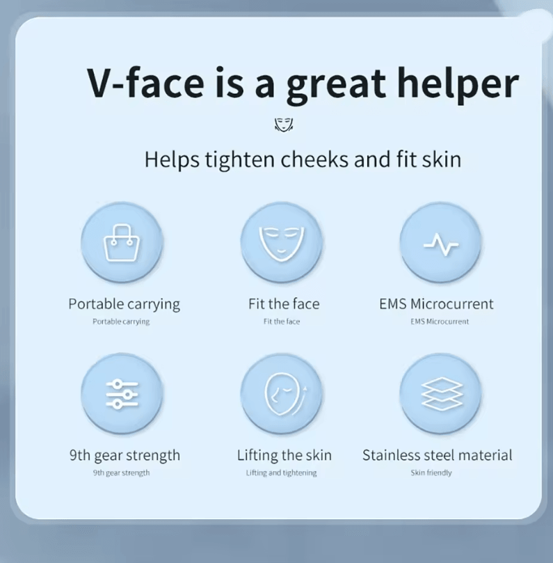 Vibrance EMS Microcurrent Facial Massager For Double Chin And Face Lifting 1