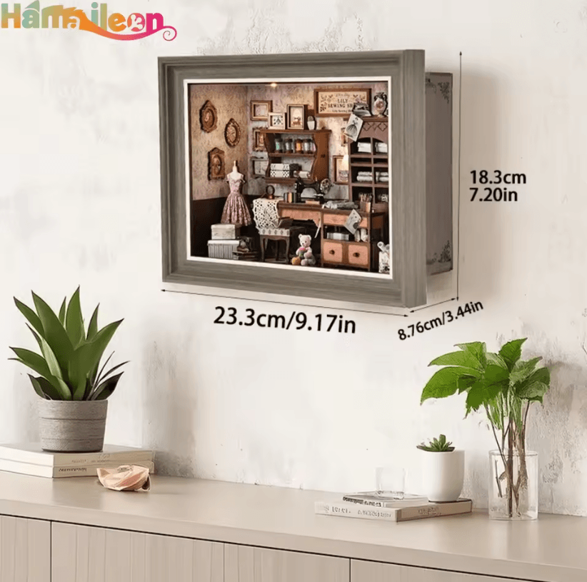 Enchanting Wooden Book Nook Kit With LED Light And DIY Puzzle Design 1