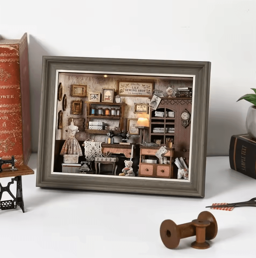 Enchanting Wooden Book Nook Kit With LED Light And DIY Puzzle Design 2