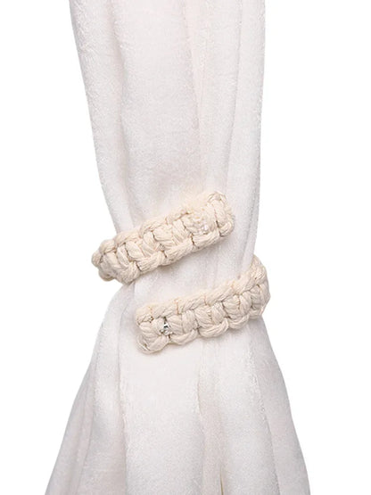 Handwoven Curtain Holders Retro Jute Curtain Tieback Holdback With Embrasse Rideau Strap For Boho H 3