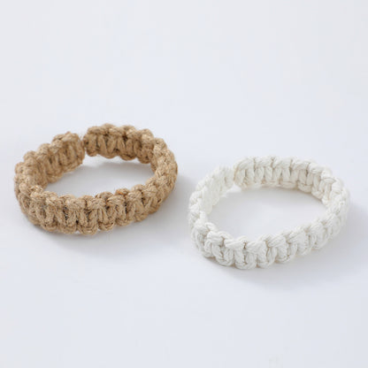 Handwoven Curtain Holders Retro Jute Curtain Tieback Holdback With Embrasse Rideau Strap For Boho H 4
