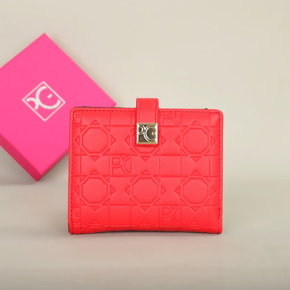 Classic Retro Womens Universal Wallet by PG Wallet, Portable Letter Printed Card Holder, Small Coin Zero Purse