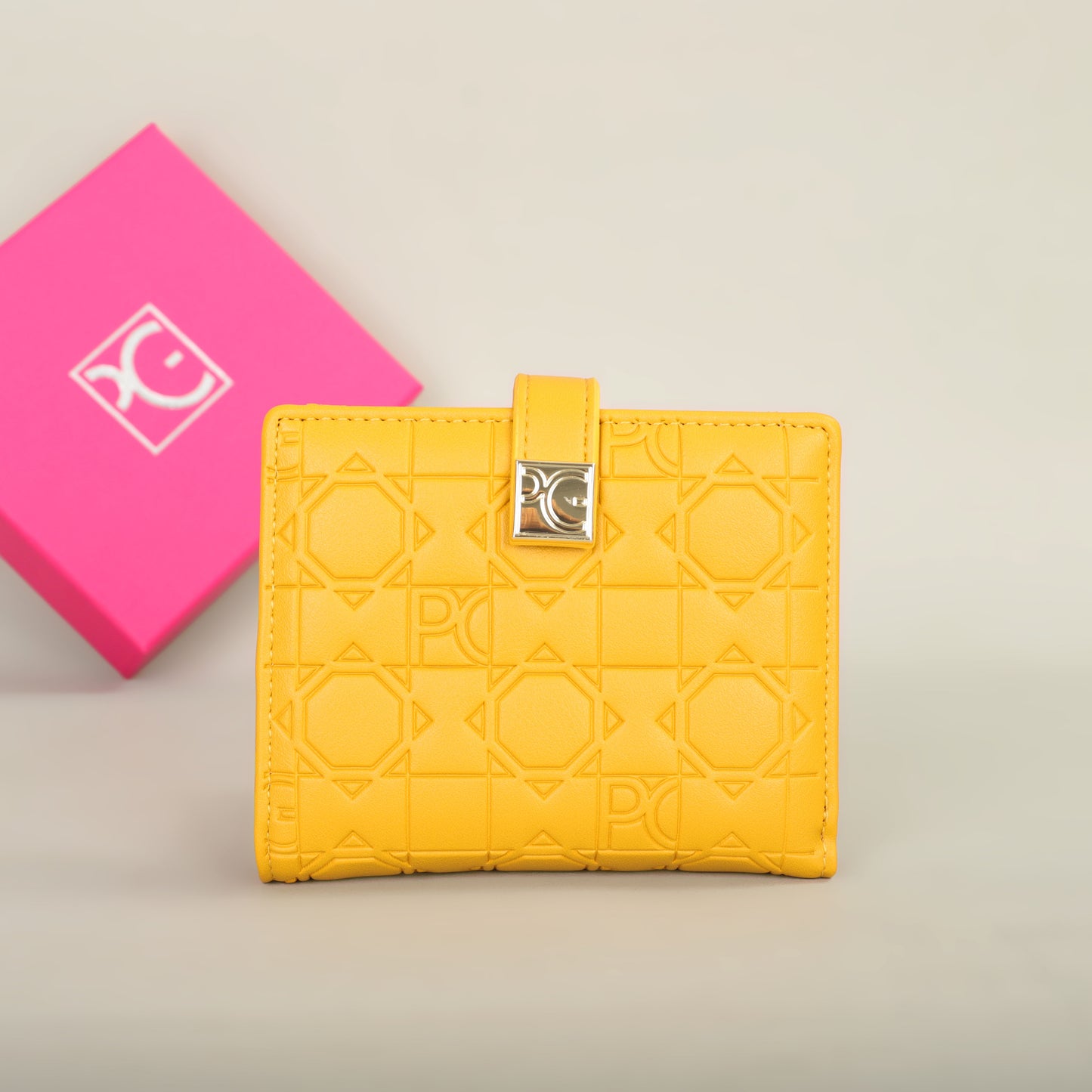 Classic Retro Womens Universal Wallet by PG Wallet, Portable Letter Printed Card Holder, Small Coin Zero Purse