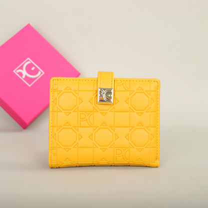 Classic Retro Womens Universal Wallet by PG Wallet, Portable Letter Printed Card Holder, Small Coin Zero Purse