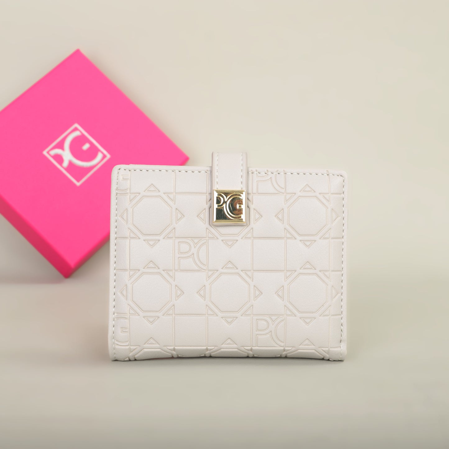 Classic Retro Womens Universal Wallet by PG Wallet, Portable Letter Printed Card Holder, Small Coin Zero Purse