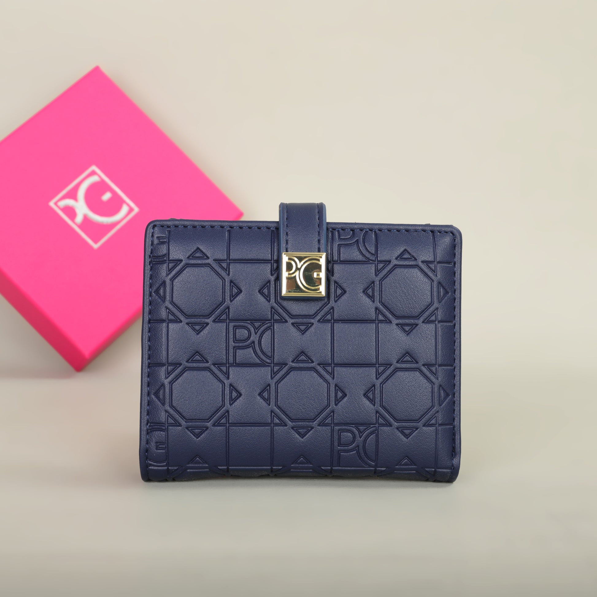 Classic Retro Womens Universal Wallet by PG Wallet, Portable Letter Printed Card Holder, Small Coin Zero Purse