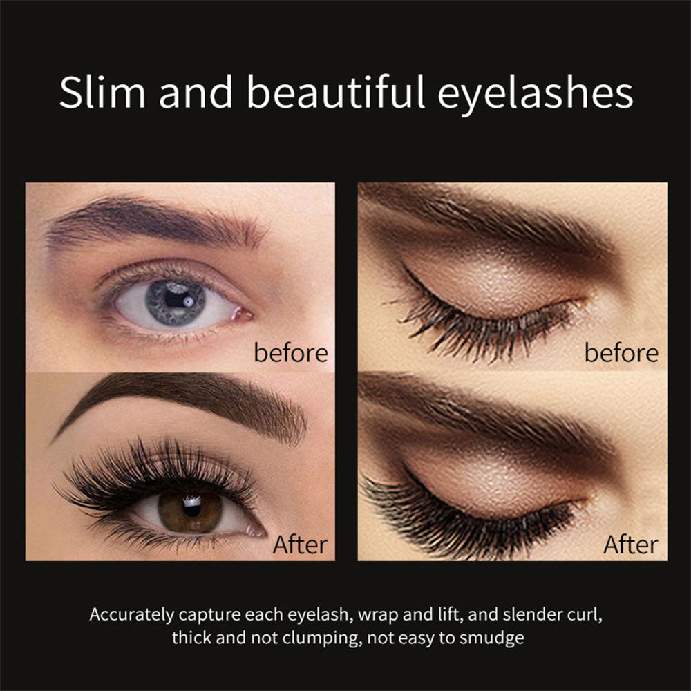 4D Brilliant Starry Sky Black Mascara Volumizing Curling Slim Thick Brush Waterproof Long Lasting N 1