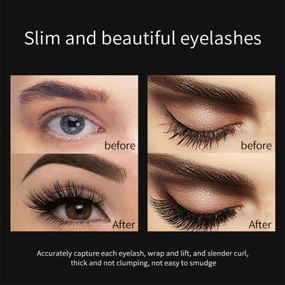4D Brilliant Starry Sky Black Mascara Volumizing Curling Slim Thick Brush Waterproof Long Lasting N 1