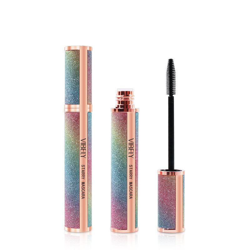 4D Brilliant Starry Sky Black Mascara Volumizing Curling Slim Thick Brush Waterproof Long Lasting N 4