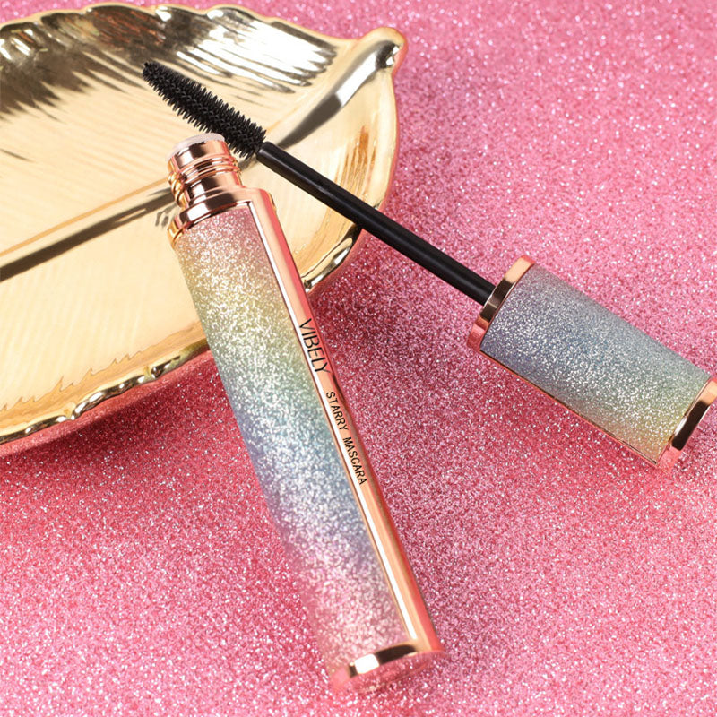 4D Brilliant Starry Sky Black Mascara Volumizing Curling Slim Thick Brush Waterproof Long Lasting N 5