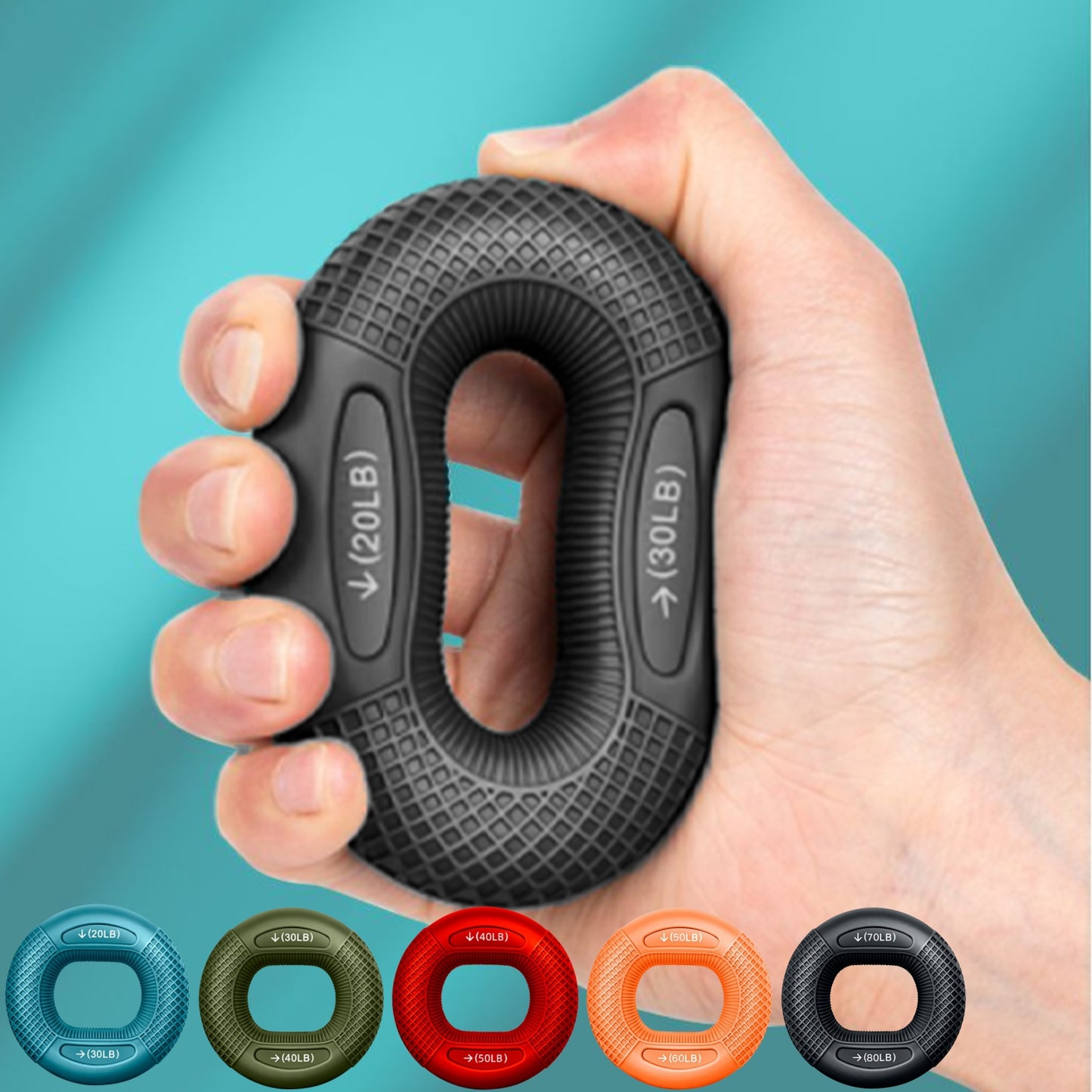 Finger Gripper Ring Hand Exercise & Carpal Relief