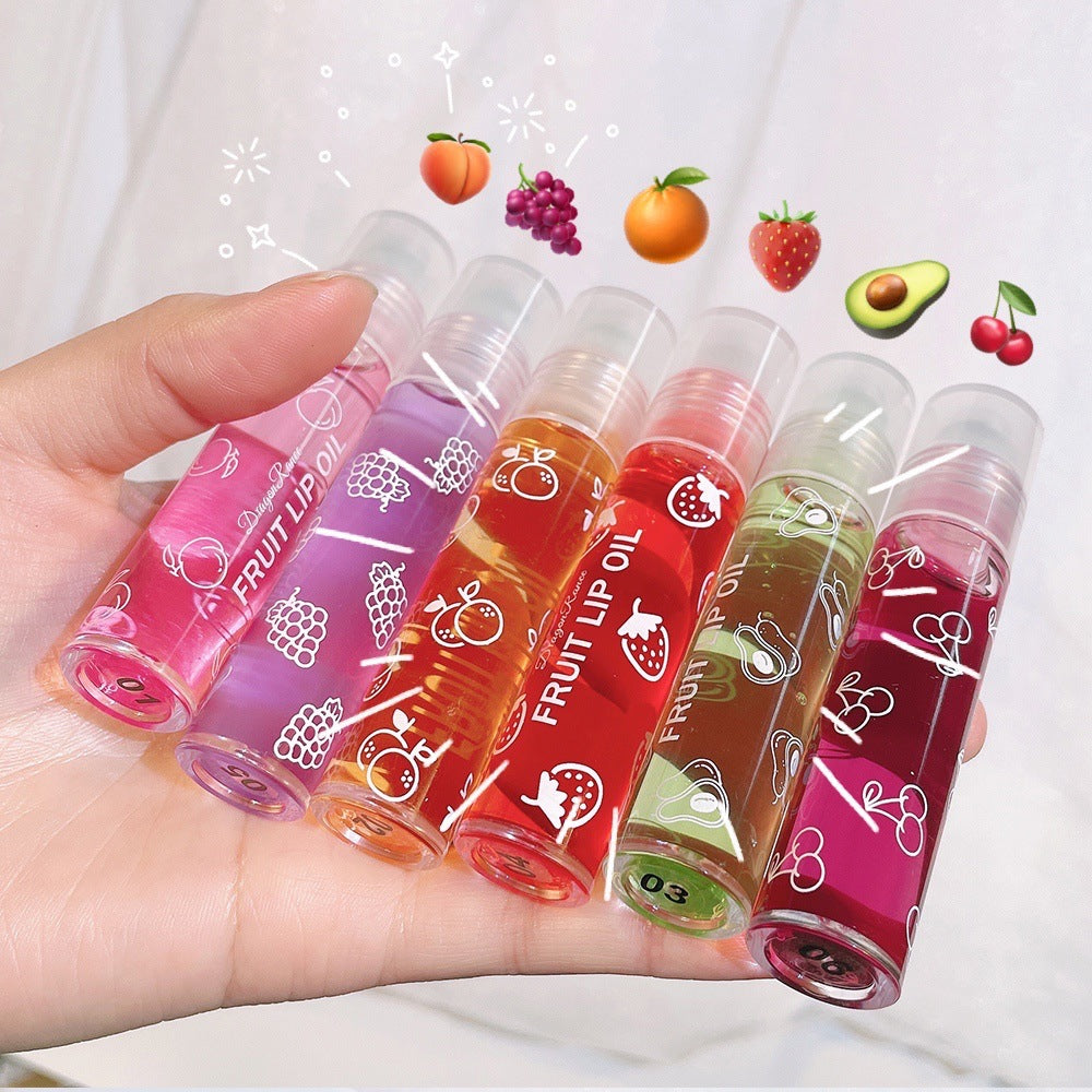 Roll On Lip Oil Nourishing Lip Balm Liquid for Smooth Soft Lips, Moisturizing & Hydrating Lip Gloss, Long Lasting Shine