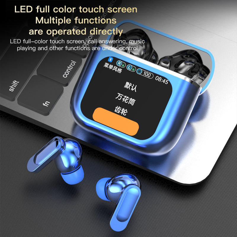 Bluetooth 5.3 TWS Wireless Earphone, Touch Control ANC Headset, ENC Call Earbud, Long Battery HiFi Audio