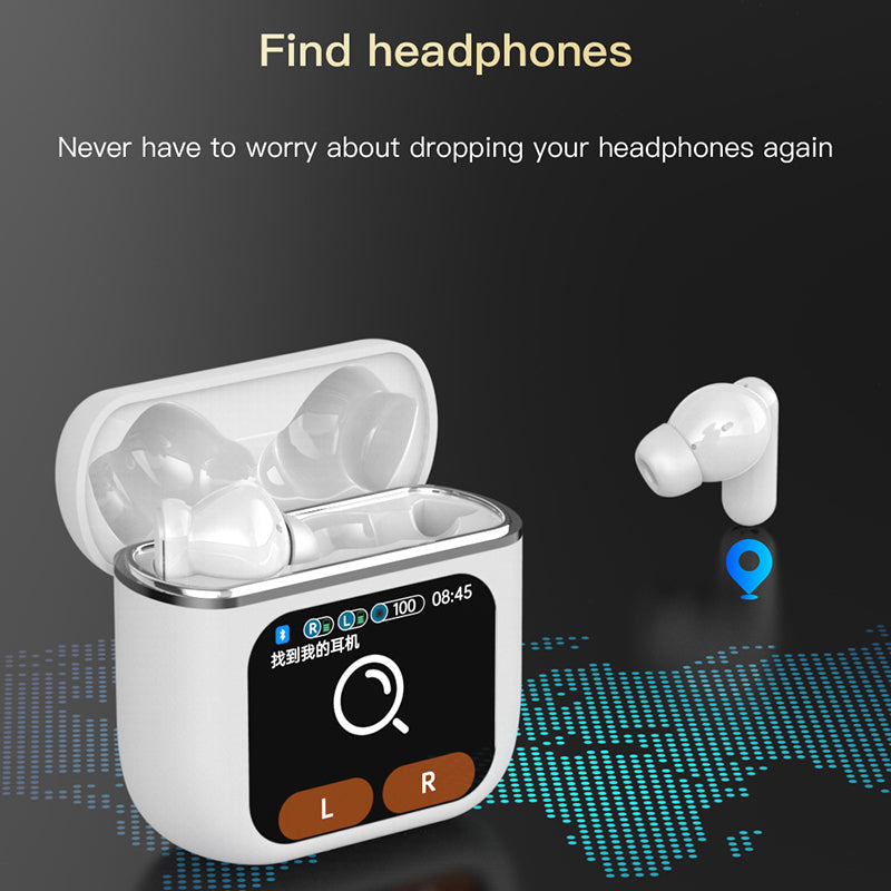 Bluetooth 5.3 TWS Wireless Earphone, Touch Control ANC Headset, ENC Call Earbud, Long Battery HiFi Audio