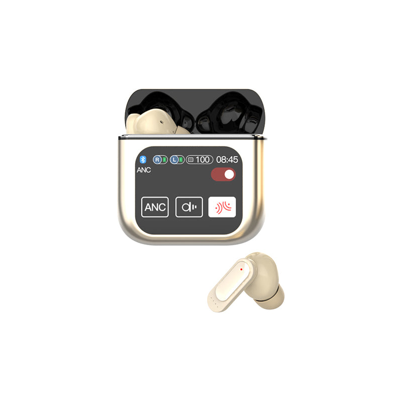 Bluetooth 5.3 TWS Wireless Earphone, Touch Control ANC Headset, ENC Call Earbud, Long Battery HiFi Audio