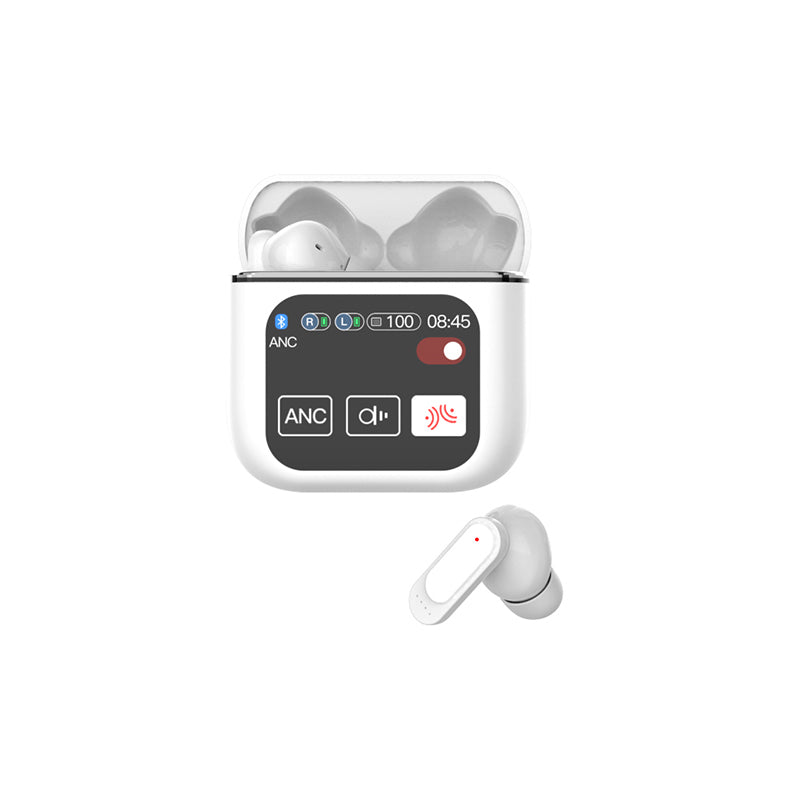 Bluetooth 5.3 TWS Wireless Earphone, Touch Control ANC Headset, ENC Call Earbud, Long Battery HiFi Audio