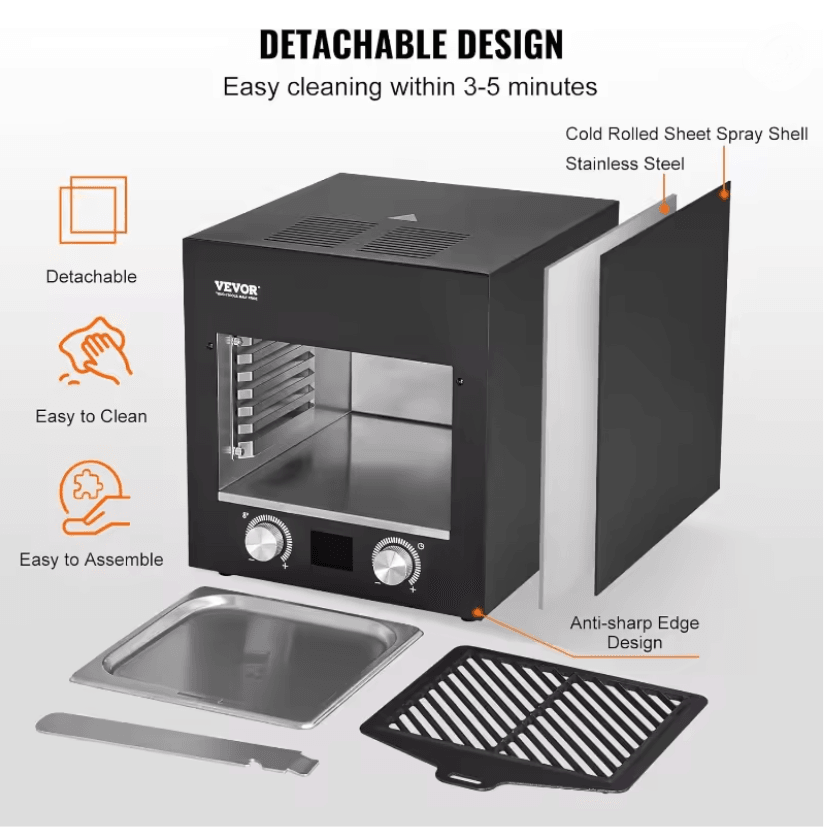 Vevor 1800W Infrared Electric Steak Grill With Adjustable Rack 2
