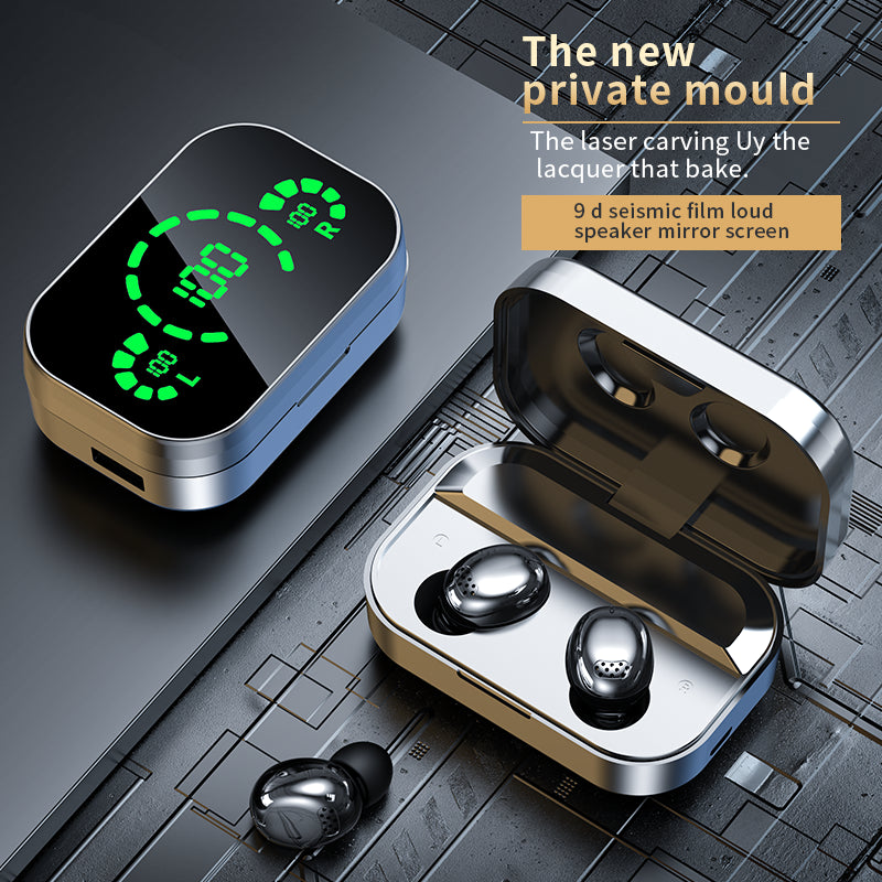 TWS Bluetooth 5.3 Wireless Earbuds, High Quality HIFI Music Headset, LED Sport Ear Pods, Gaming Headphones