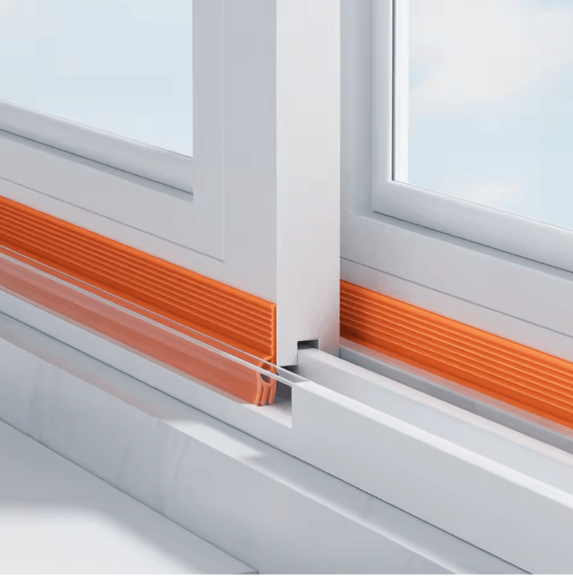 TPE Sliding Window Seal Strip Self Adhesive Triple Sound Insulation Windproof Weatherstrip Tape