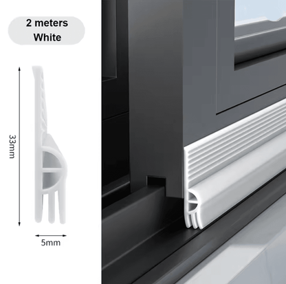 TPE Sliding Window Seal Strip Self Adhesive Triple Sound Insulation Windproof Weatherstrip Tape 2