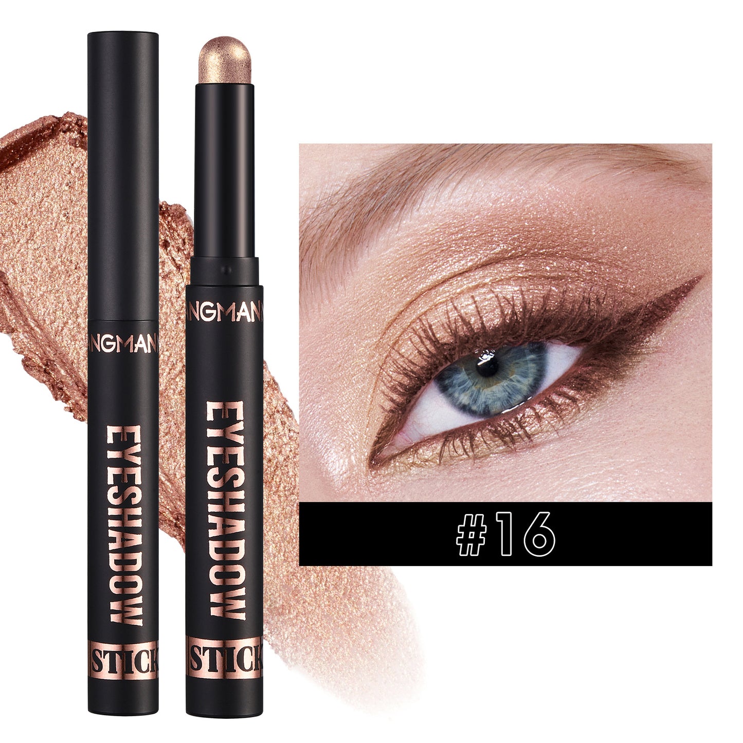 Waterproof Eyeshadow Stick, Long Lasting Color Eyeshadow, Face Highlight Crayon, Creamy Waterproof Eye Pencil, All-Day