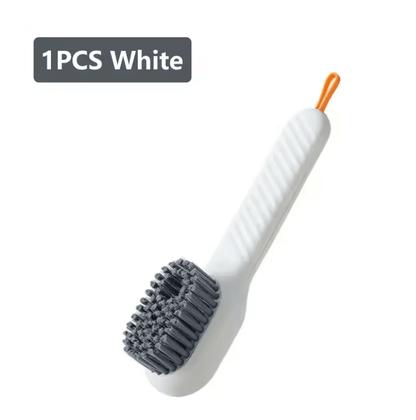 Multifunction Liquid Shoe Cleaning Brush With Long Handle And Soap Dispenser 2