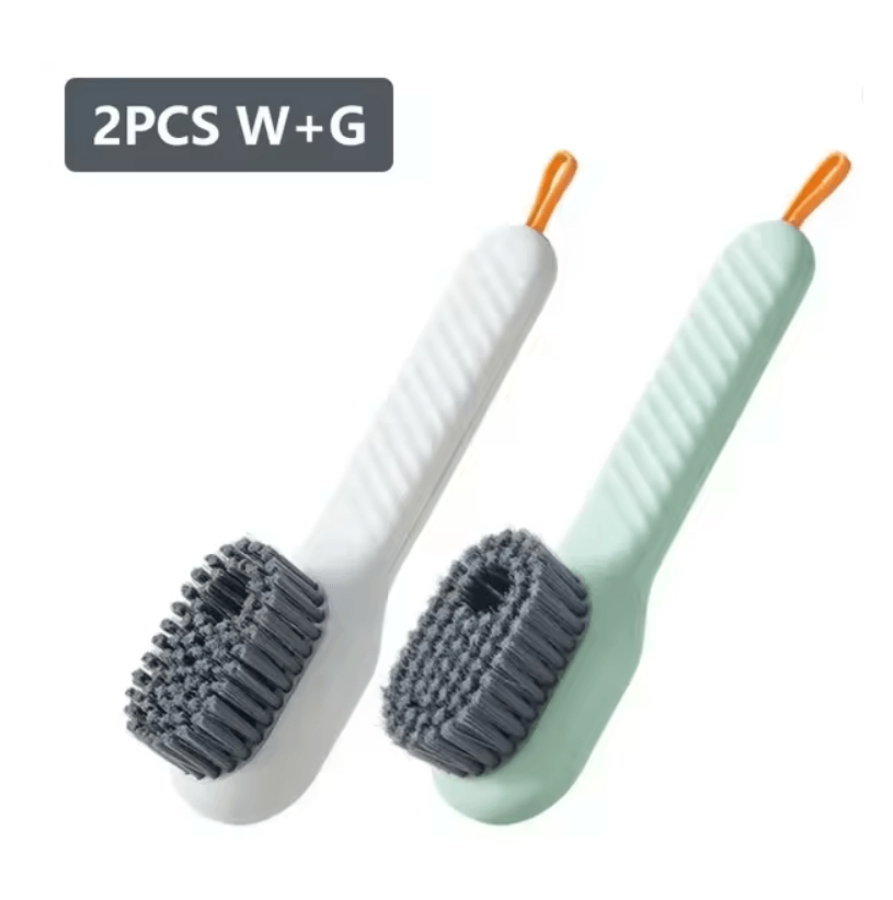 Multifunction Liquid Shoe Cleaning Brush With Long Handle And Soap Dispenser 4