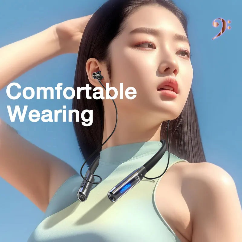 Bluetooth Wireless Headphones 80 Hours, Neckband Earphones with Microphone, Bluetooth 5.3 Bass Stereo Sound
