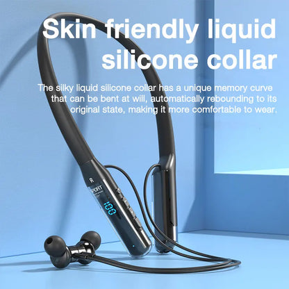 Bluetooth Wireless Headphones 80 Hours, Neckband Earphones with Microphone, Bluetooth 5.3 Bass Stereo Sound