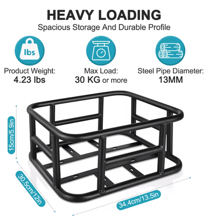 Rear Bike Basket Cargo Rack Bag Large Capacity For E Bike And Outdoor Travel 1