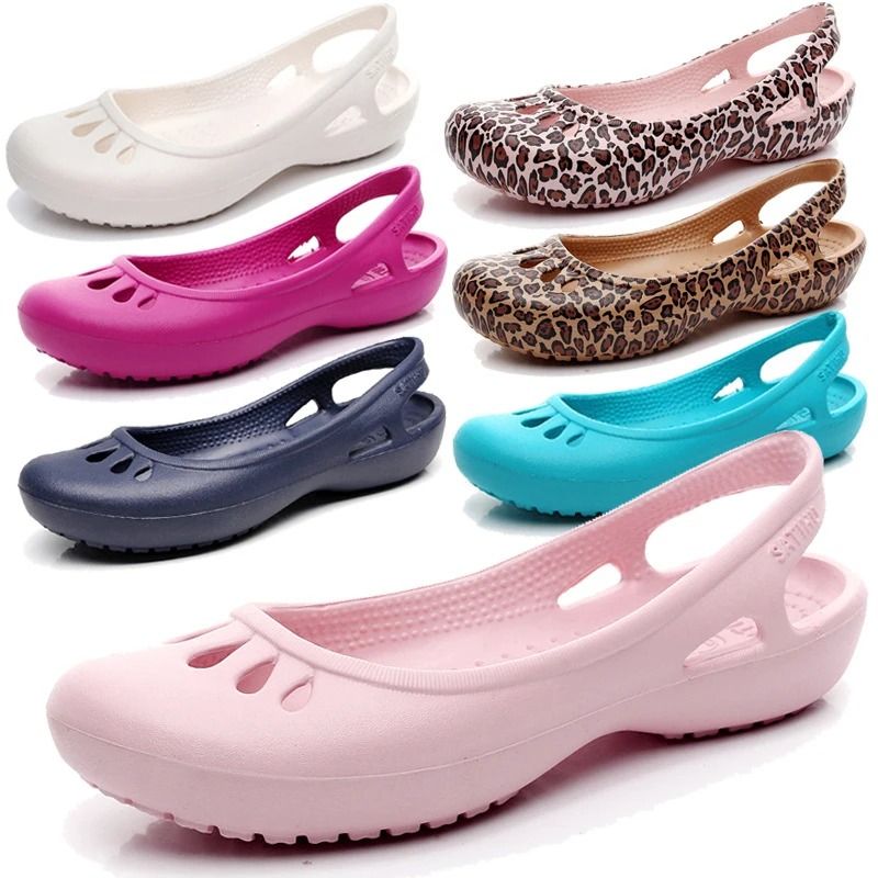 Womens Lightweight Anti Slip Summer Clogs with Breathable Hole Design for Outdoor and Beach Use