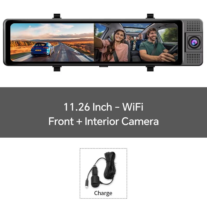 OBDPEAK 4K Triple Dash Cam With GPS  Front Inside  Rear Car DVR With Night Vision  Parking Monitor 6