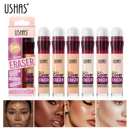 Sponge Tip Foundation, Waterproof Holding Concealer No Makeup, Long Lasting Flawless Coverage, Easy Blend Tool, Portable