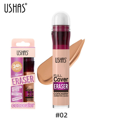 Sponge Tip Foundation, Waterproof Holding Concealer No Makeup, Long Lasting Flawless Coverage, Easy Blend Tool, Portable