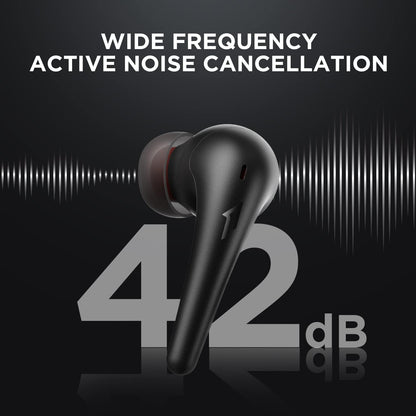 1MORE Aero Ear Buds with ANC, Bluetooth 5.2, Wireless Charging, 28h Battery, Clear Calls, Flash Sale Headset