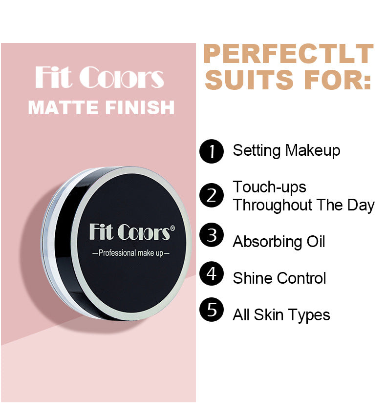 Concealer Smoothing Powder Waterproof, Sweat Resistant and Oil Resistant, Lightweight Setting Makeup Powder