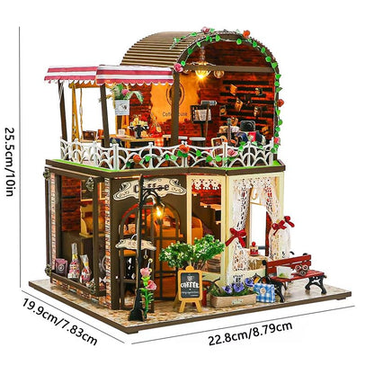 DIY Wooden Mini Dollhouse Kit  3D Puzzle Toy With Furniture For Adults  Kids Room Decor 3