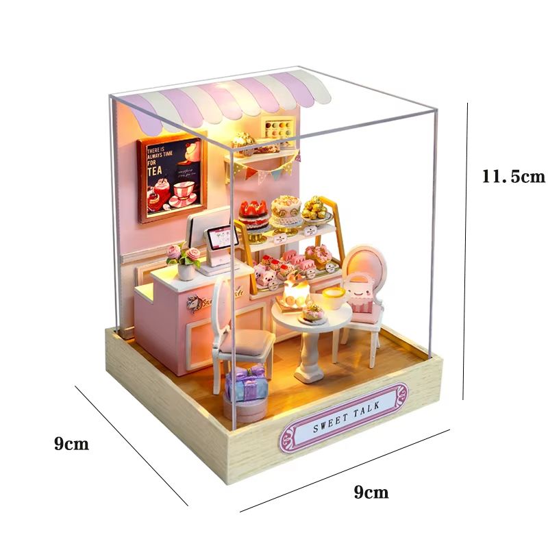 DIY Wooden Mini Dollhouse Kit  3D Puzzle Toy With Furniture For Adults  Kids Room Decor 14