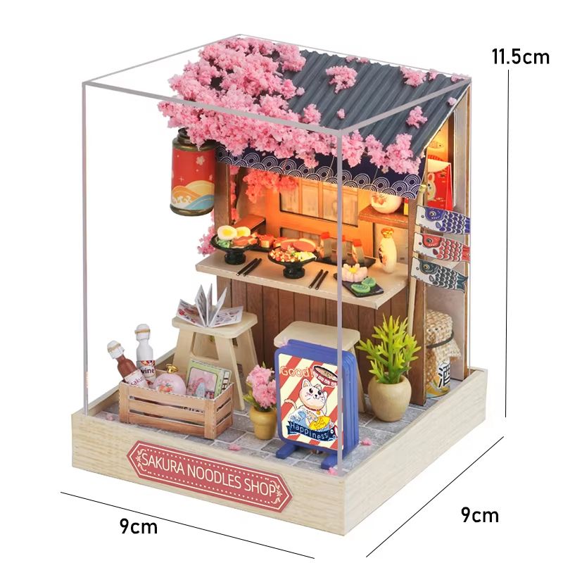 DIY Wooden Mini Dollhouse Kit  3D Puzzle Toy With Furniture For Adults  Kids Room Decor 17