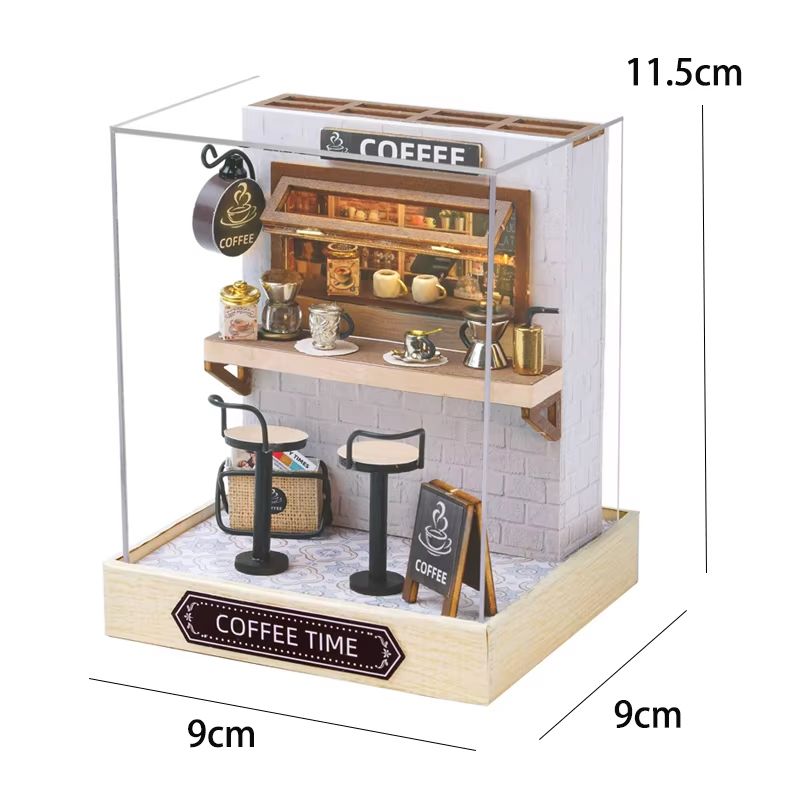 DIY Wooden Mini Dollhouse Kit  3D Puzzle Toy With Furniture For Adults  Kids Room Decor 18