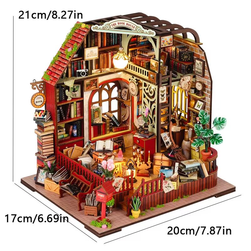 DIY Wooden Mini Dollhouse Kit  3D Puzzle Toy With Furniture For Adults  Kids Room Decor 5