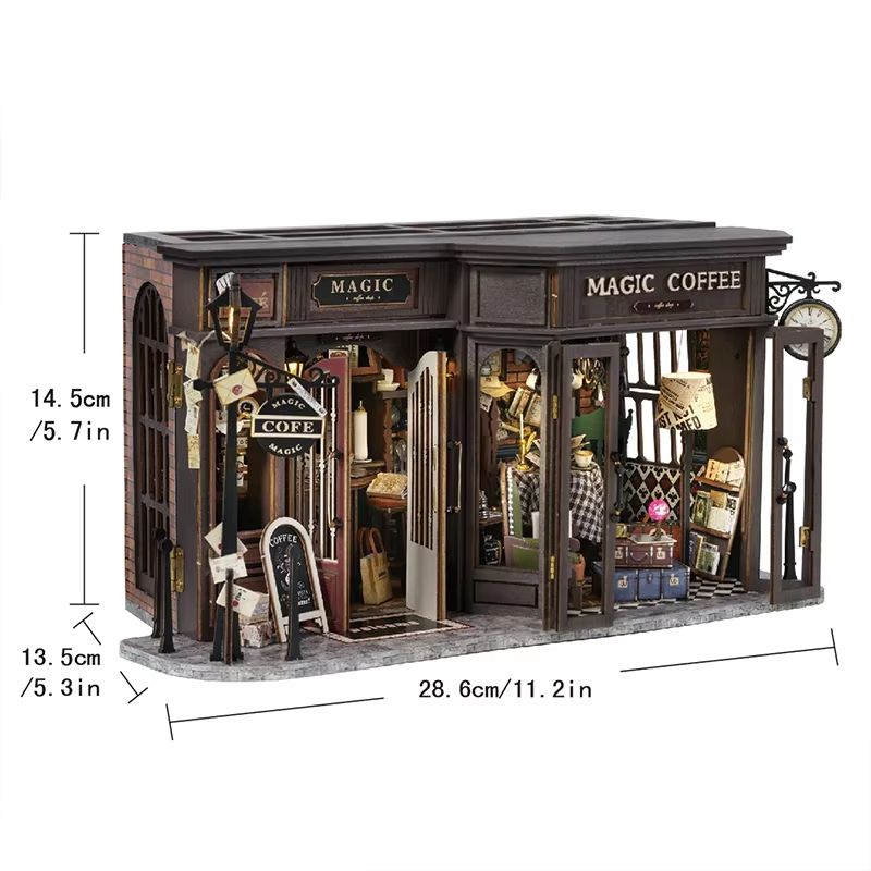 DIY Wooden Mini Dollhouse Kit  3D Puzzle Toy With Furniture For Adults  Kids Room Decor 6