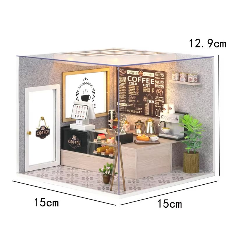DIY Wooden Mini Dollhouse Kit  3D Puzzle Toy With Furniture For Adults  Kids Room Decor 7