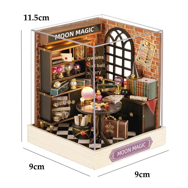 DIY Wooden Mini Dollhouse Kit  3D Puzzle Toy With Furniture For Adults  Kids Room Decor 24